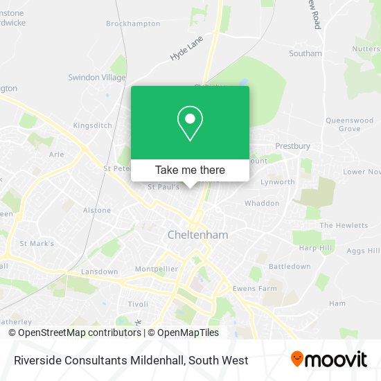 Riverside Consultants Mildenhall map