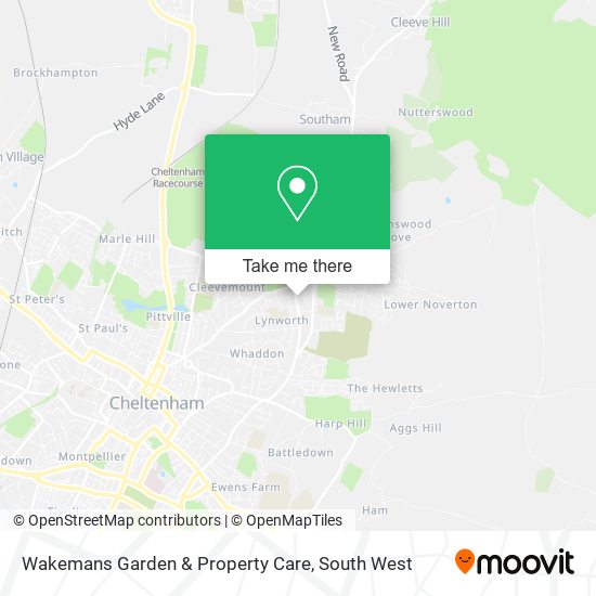 Wakemans Garden & Property Care map