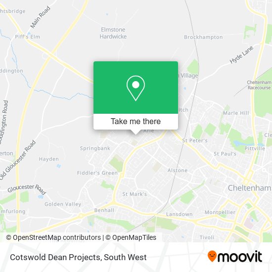 Cotswold Dean Projects map