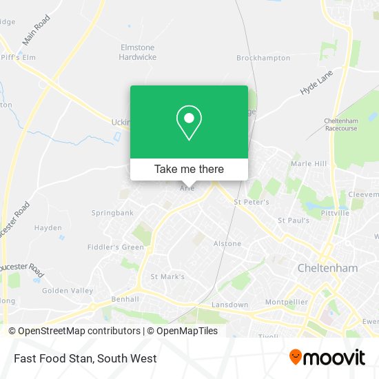 Fast Food Stan map
