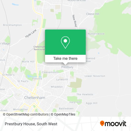 Prestbury House map