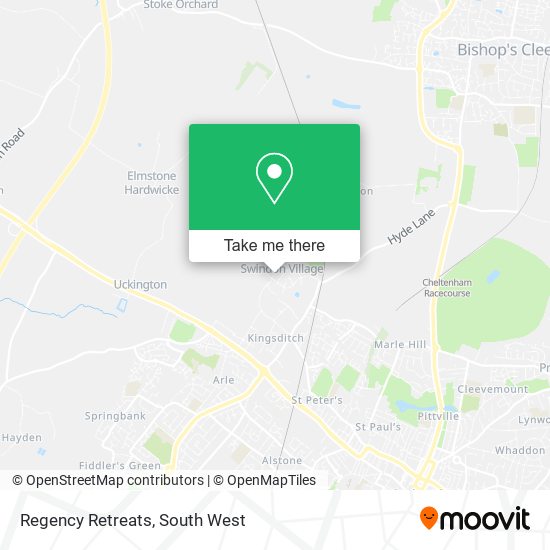 Regency Retreats map