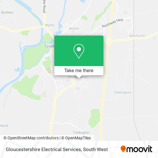 Gloucestershire Electrical Services map