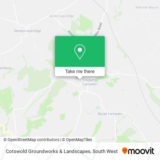 Cotswold Groundworks & Landscapes map