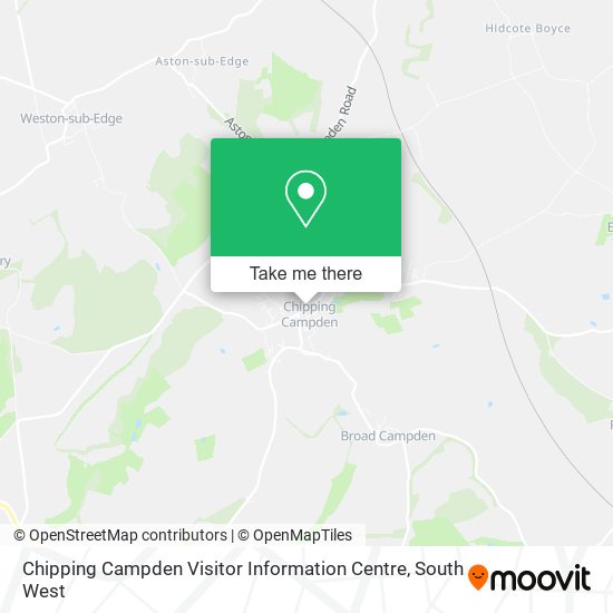 Chipping Campden Visitor Information Centre map