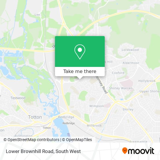 Lower Brownhill Road map