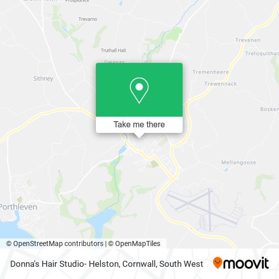 Donna's Hair Studio- Helston, Cornwall map