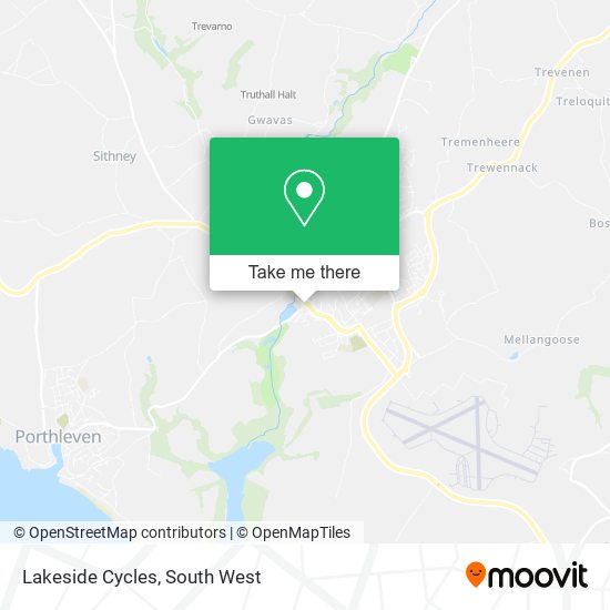 Lakeside Cycles map