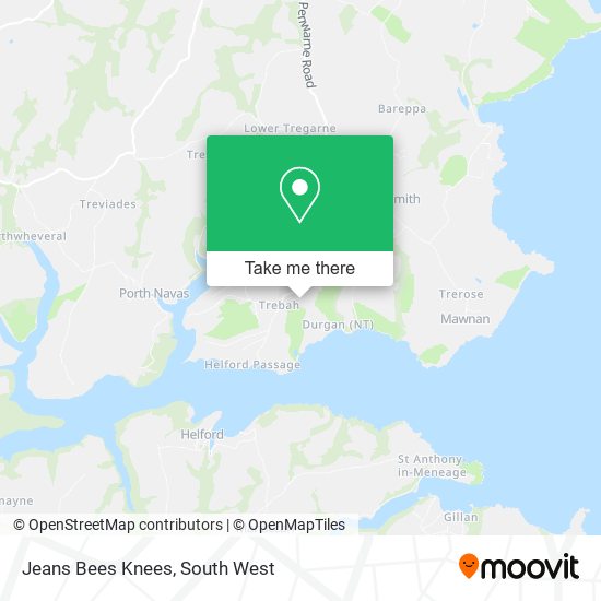 Jeans Bees Knees map