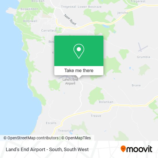 Land's End Airport - South map