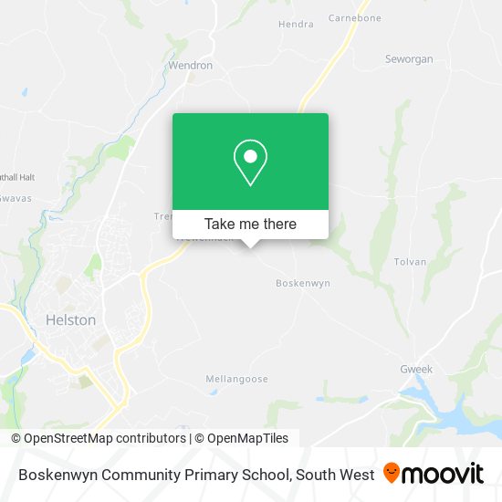 Boskenwyn Community Primary School map