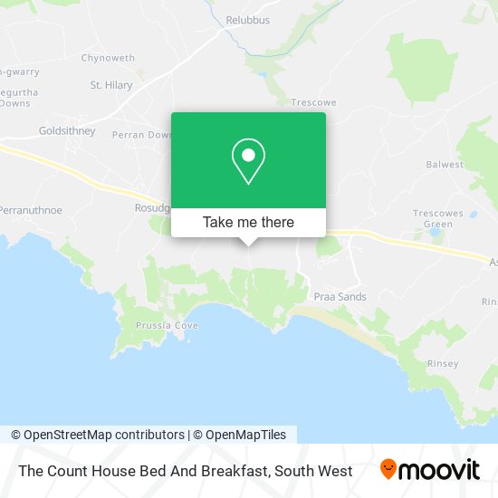 The Count House Bed And Breakfast map