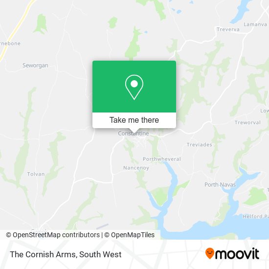 The Cornish Arms map
