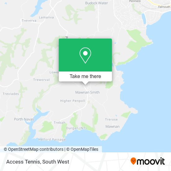 Access Tennis map