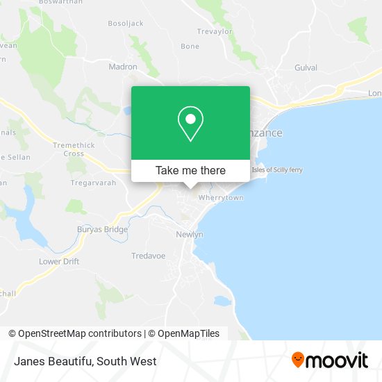 Janes Beautifu map