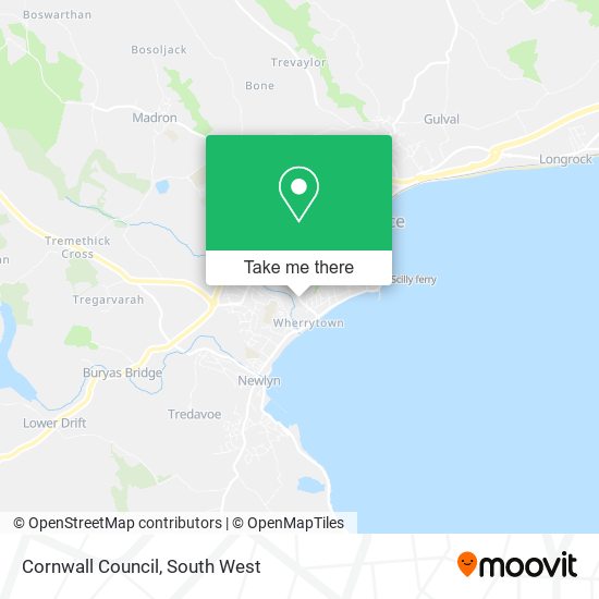 Cornwall Council map