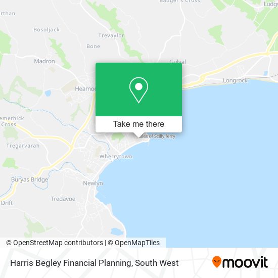 Harris Begley Financial Planning map