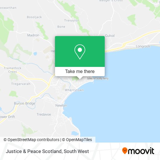 Justice & Peace Scotland map