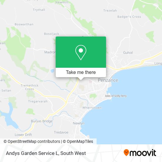 Andys Garden Service L map