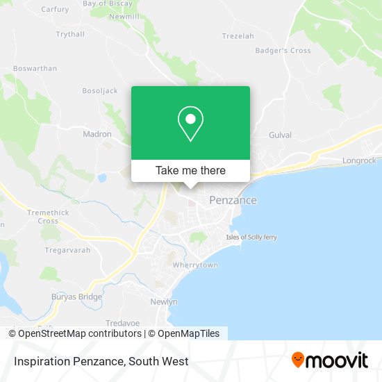 Inspiration Penzance map