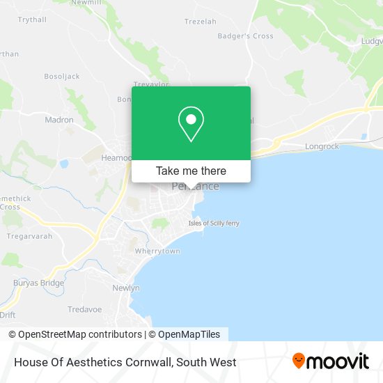 House Of Aesthetics Cornwall map