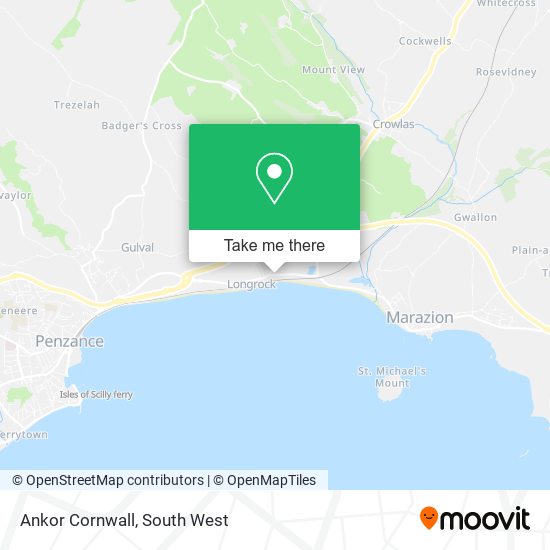 Ankor Cornwall map