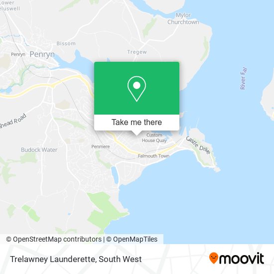 Trelawney Launderette map
