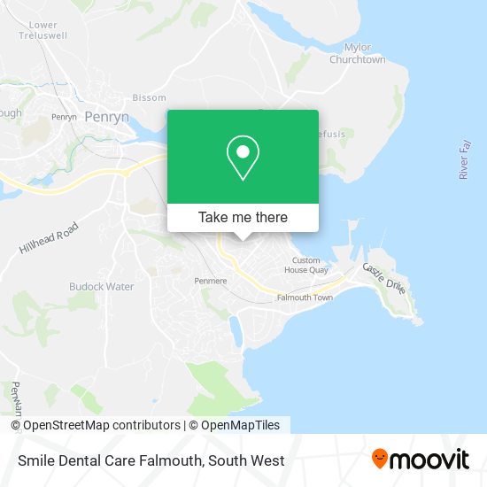 Smile Dental Care Falmouth map