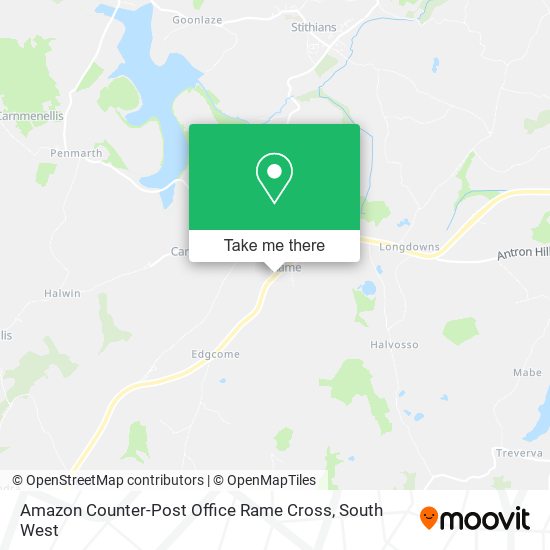 Amazon Counter-Post Office Rame Cross map