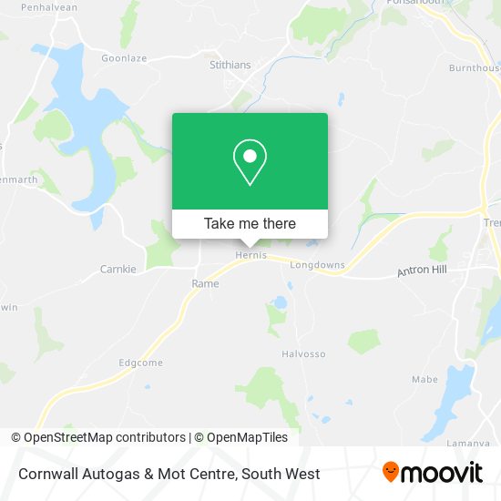 Cornwall Autogas & Mot Centre map
