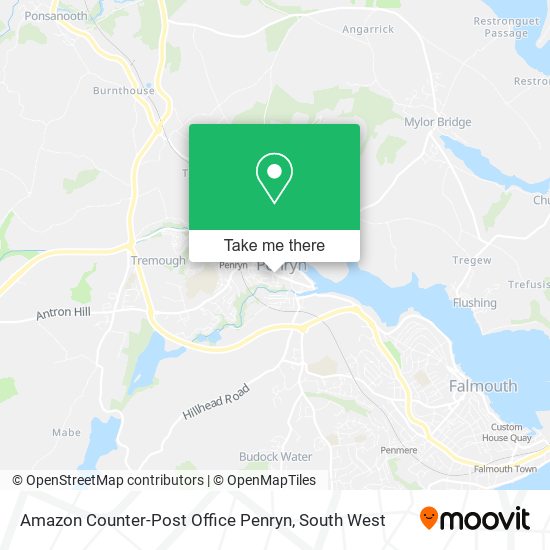 Amazon Counter-Post Office Penryn map
