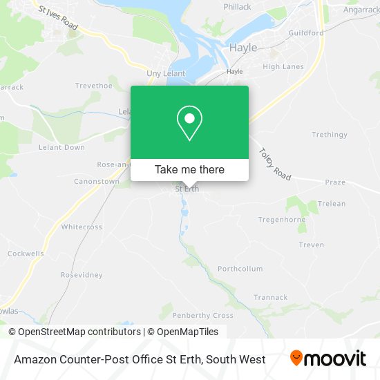 Amazon Counter-Post Office St Erth map