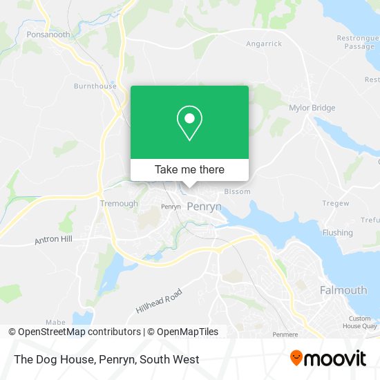 The Dog House, Penryn map