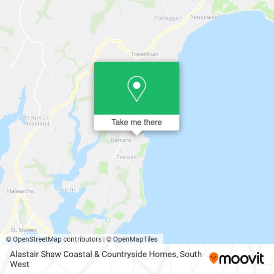 Alastair Shaw Coastal & Countryside Homes map