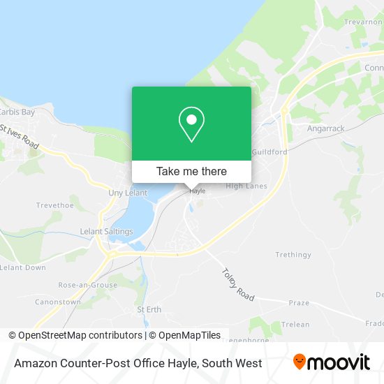 Amazon Counter-Post Office Hayle map