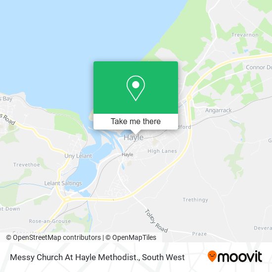 Messy Church At Hayle Methodist. map
