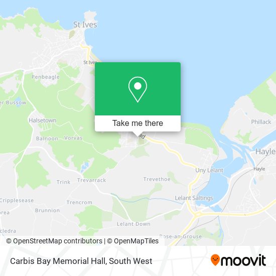 Carbis Bay Memorial Hall map