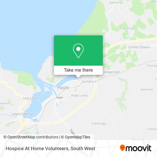 Hospice At Home Volunteers map