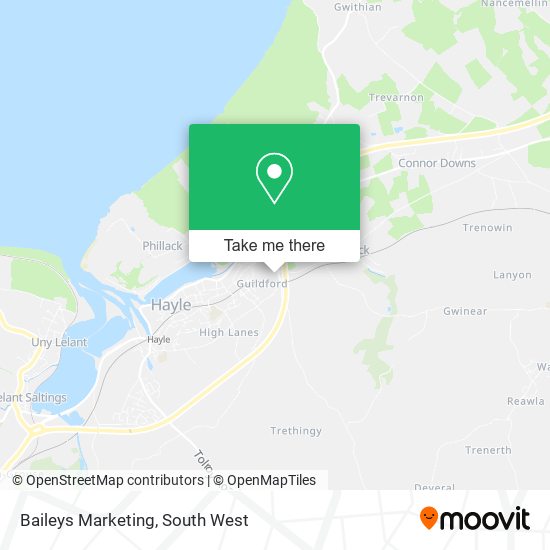 Baileys Marketing map