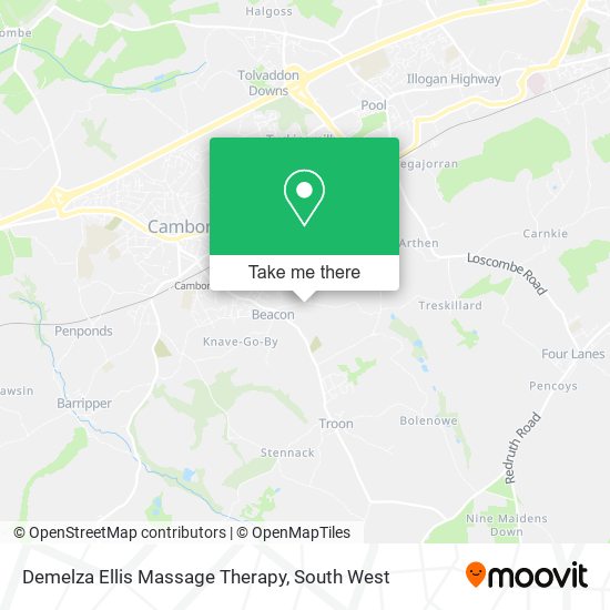 Demelza Ellis Massage Therapy map