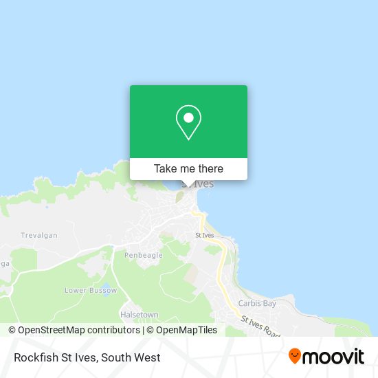 Rockfish St Ives map