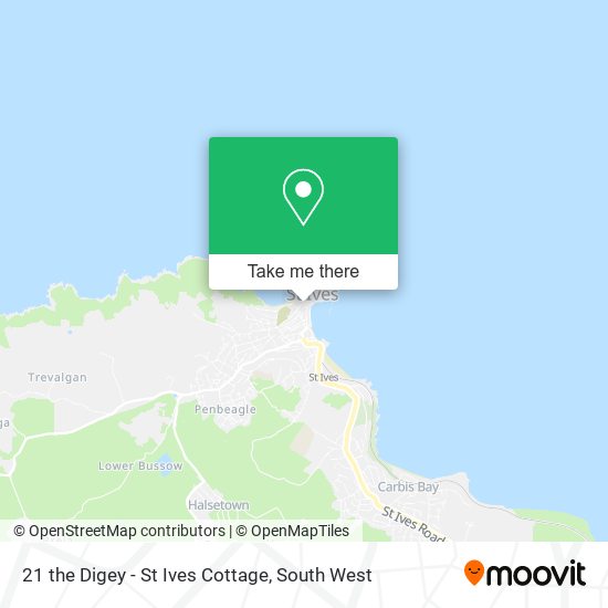 21 the Digey - St Ives Cottage map