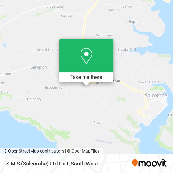 S M S (Salcombe) Ltd Unit map