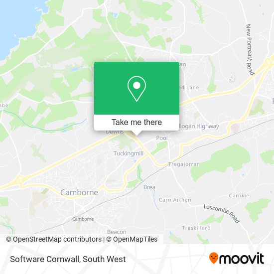 Software Cornwall map
