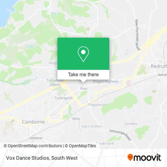 Vox Dance Studios map