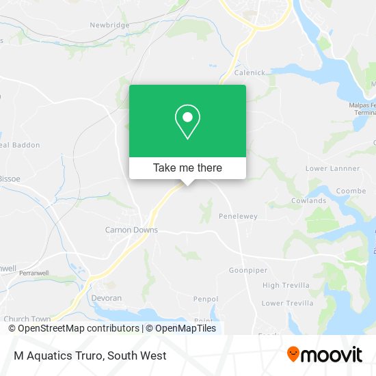 M Aquatics Truro map