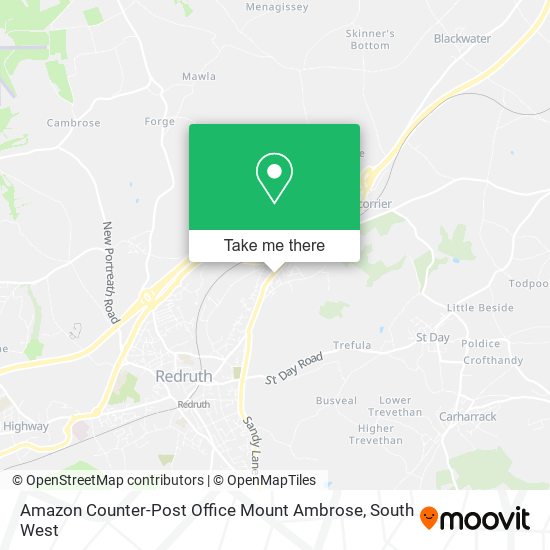 Amazon Counter-Post Office Mount Ambrose map