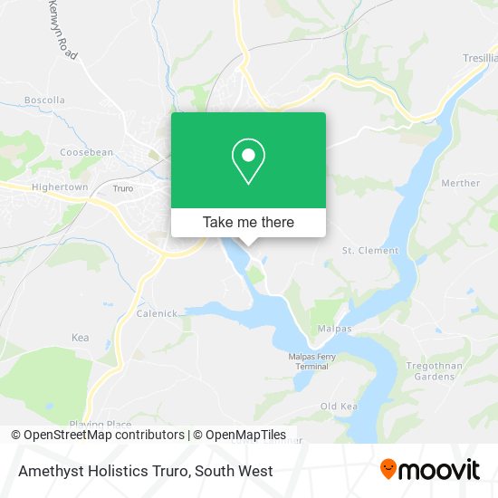 Amethyst Holistics Truro map
