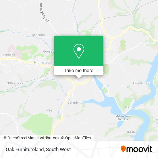 Oak Furnitureland map