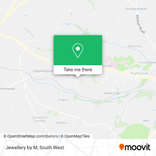 Jewellery by M map